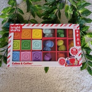 Bright Starts Cubes & Cuties Infant Activity Blocks (3+ Months)